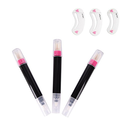 Coobbar 3pcs Nail Polish Corrector Removal Pen With 3pcs Replacement Tips Nail Art Polish Cleanser Remover