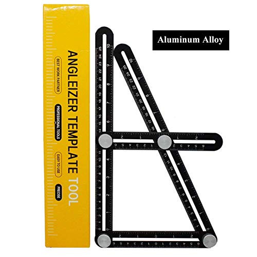 ValueHall Angle Measuring Ruler Aluminum Alloy Multi Angleizer Template Tool for Craftsmen, Builders & Handymen Angle Finder V7035-2