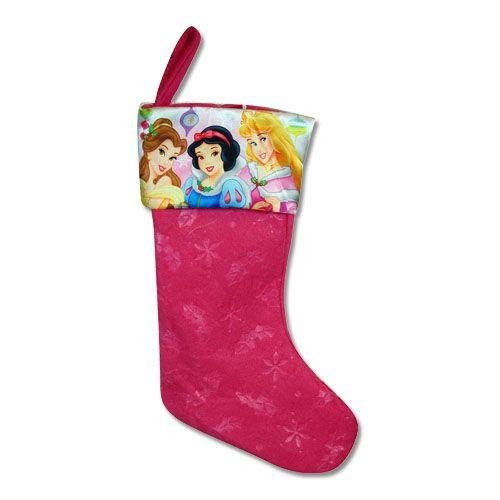 Disney Princess 18" Felt Christmas Stocking with Printed Satin Cuff Disney Princess 18" Felt Christmas Stocking with Printed Satin Cuff