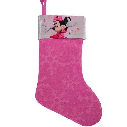 Disney New Pink Minnie Mouse Felt Christmas Xmas Stocking Disney New Pink Minnie Mouse Felt Christmas Xmas Stocking