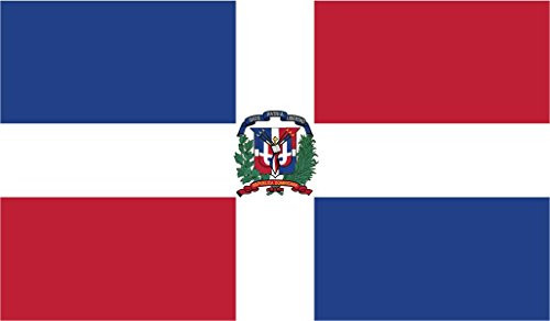 JMM Industries Dominican Republic Flag Vinyl Decal Sticker República Dominicana Quisqueyan Car Window Bumper 2-Pack 5-Inches by 3-Inches Premium Quality UV-Resistant Laminate PDS418 JMM Industries Dominican Republic Flag Vinyl Decal Sticker República Dominicana Quisqueyan Car Window Bumper 2-Pack 5-Inches by 3-Inches Premium Quality UV-Resistant Laminate PDS418