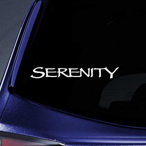 Bargain Max Decals - Serenity Firefly SciFi - Sticker Decal Notebook Car Laptop 8" (White)