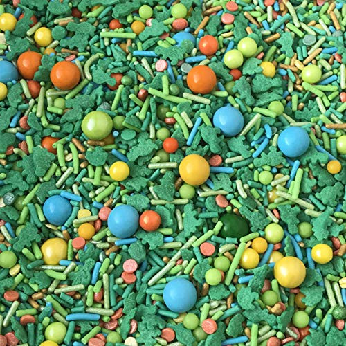 Dinosaur Sprinkles | 8 Ounces | Cake Sprinkles | Jimmies | Manvscakes