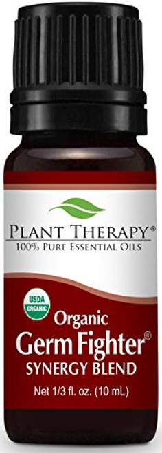 Plant Therapy Germ Fighter Synergy Essential Oil 100% Pure, Undiluted, Therapeutic Grade (10 mL (1/3 oz) Organic) Plant Therapy Germ Fighter Synergy Essential Oil 100% Pure, Undiluted, Therapeutic Grade (10 mL (1/3 oz) Organic)
