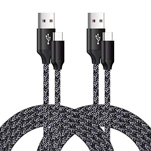 USB Type C Cable,USB C to USB A Charger Cord,2 Pack(6ft) Nylon Braided USB C Cable Fast Charging Type C Cable Compatible for Samsung Galaxy S9 S8 Plus Note 9 8,MacBook,LG,Nexus,Google,USB C Devices