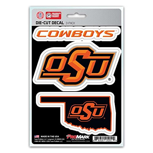 NCAA Oklahoma State Cowboys Team Decal, 3-Pack NCAA Oklahoma State Cowboys Team Decal, 3-Pack