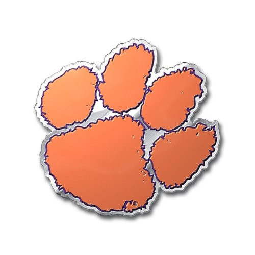 FANMATS Clemson University Heavy Duty Aluminum Color Emblem