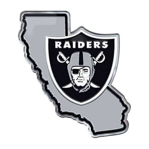FANMATS NFL - Oakland Raiders Team State Aluminum Emblem