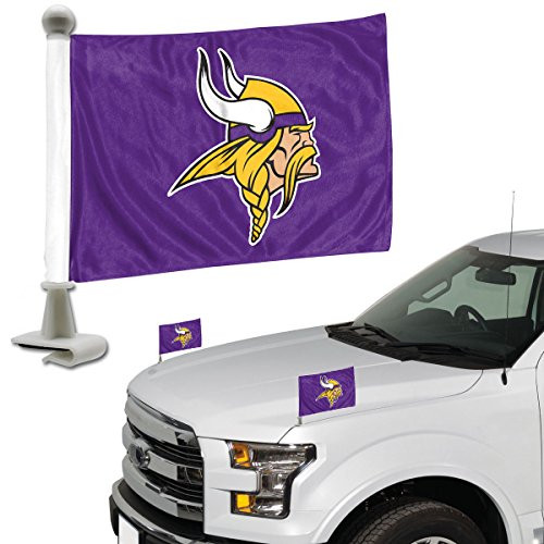 Promark NFL Minnesota Vikings Flag Set 2-Piece Ambassador Style, Team Color, One Size
