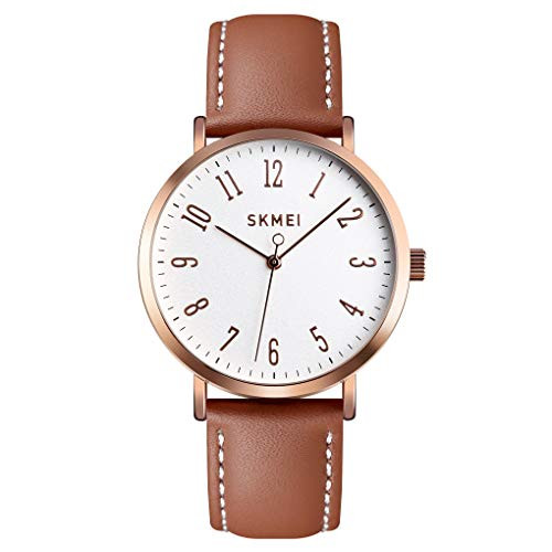 Fashion Women Wrist Watch, Toocat Lady Simple Leather Quartz Watches Ultra-Thin Waterproof Analog Watches for Girls Student