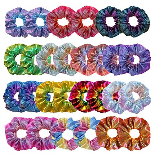 28 Pieces Shiny Metallic Scrunchies Mermaid Hair Scrunchy Elastic Hair Bands Scrunchy Hair Ties Ropes Ponytail Holders Hair Ties for Women Girls Hair Accessories 28 Pieces Shiny Metallic Scrunchies Mermaid Hair Scrunchy Elastic Hair Bands Scrunchy Hair Ties Ropes Ponytail Holders Hair Ties for Women Girls Hair Accessories