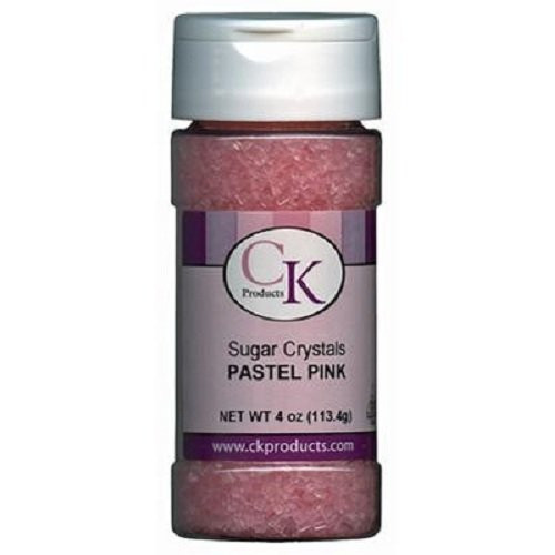 CK Products 4 Ounce Sugar Crystals Bottle, Pastel Pink