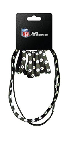 NFL Officially Licensed Pittsburgh Steelers Ponytail Holder and Headband Set