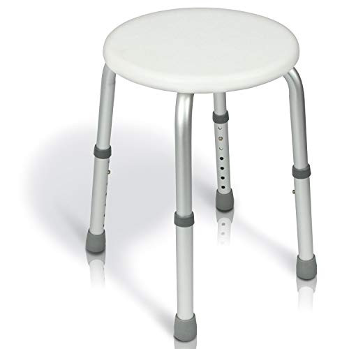 Vive Shower Stool - Bath Tub Bench - Bathroom Safety and Shaving Seat Benches - Adjustable, Heavy Duty and Lightweight for Elderly, Senior, Handicap and Disabled Vive Shower Stool - Bath Tub Bench - Bathroom Safety and Shaving Seat Benches - Adjustable, Heavy Duty and Lightweight for Elderly, Senior, Handicap and Disabled