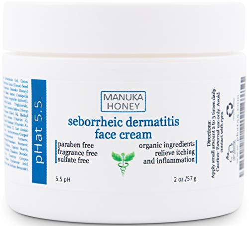 Seborrheic Dermatitis Cream with Manuka Honey, Coconut Oil and Aloe Vera - Moisturizing Face and Body Anti Itch Cream and Skin Treatment for Sensitive Skin - Natural & Organic Cream (2 oz) Seborrheic Dermatitis Cream with Manuka Honey, Coconut Oil and Aloe Vera - Moisturizing Face and Body Anti Itch Cream and Skin Treatment for Sensitive Skin - Natural & Organic Cream (2 oz)