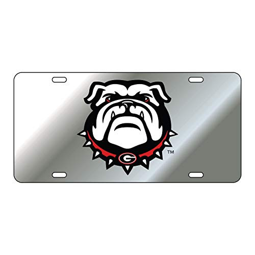 Georgia Bulldogs New Uga Design Laser Cut Inlaid Mirror License Plate