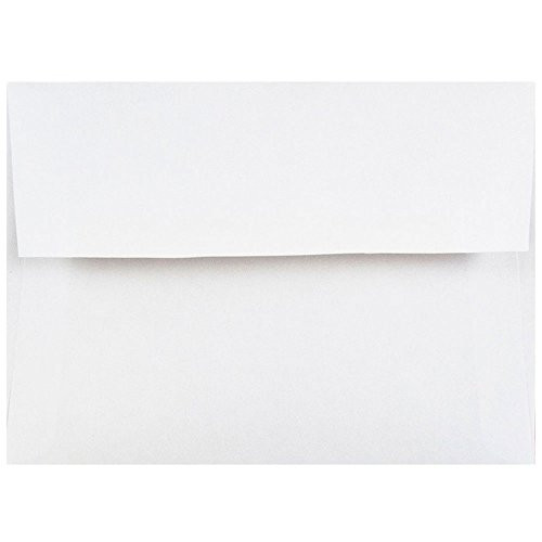 JAM PAPER A2 Invitation Envelopes - 4 3/8 x 5 3/4 - White - 50/Pack