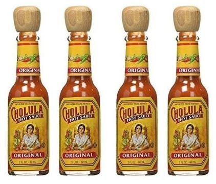 Cholula Original Mexican Hot Sauce with Wooden Stopper Top 2 oz (4 Pack)