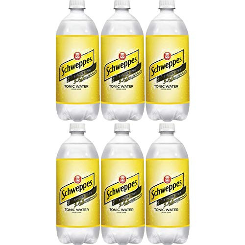 Schweppes Tonic Water, 33.8 Fl Oz (Pack of 6, Total of 202.8 Fl Oz)
