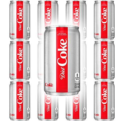 Diet Coke, 7.5 oz Mini Cans (Pack of 12, Total of 90 Fl Oz)