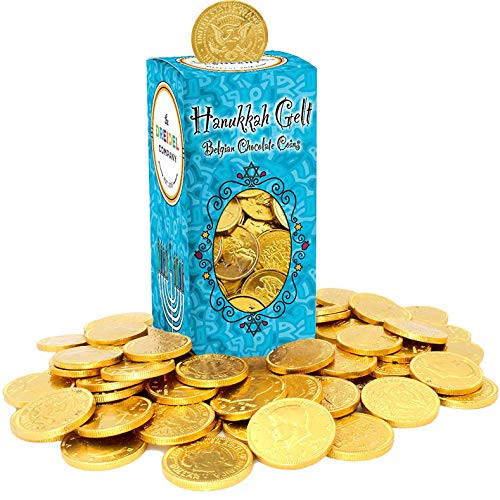 Hanukkah Chocolate Gelt - Nut-Free - Belgian Milk Chocolate Coins - 1LB - Over 100 Coins - OU D Kosher Chanukah Gelt Hanukkah Chocolate Gelt - Nut-Free - Belgian Milk Chocolate Coins - 1LB - Over 100 Coins - OU D Kosher Chanukah Gelt