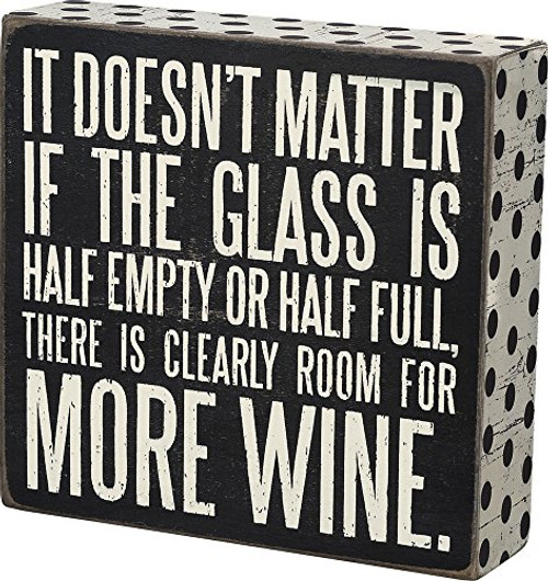 Primitives by Kathy Wood Box Sign, Room for More Wine Primitives by Kathy Wood Box Sign, Room for More Wine