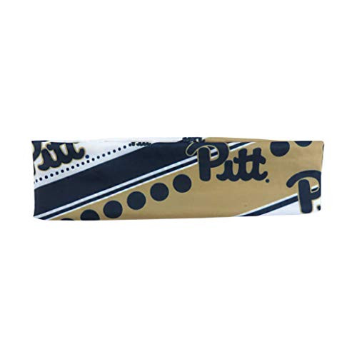 Littlearth NCAA Pittsburgh Panthers Stretch Headband, 8-inches by 4- inches by 0.2-inches