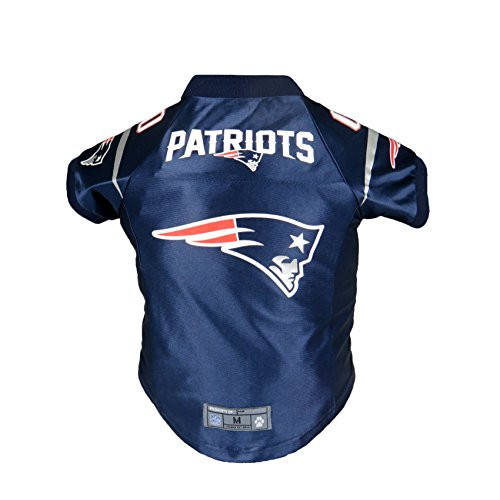 LITTLE EARTH NFL New England Patriots Premium Pet Jersey, Large, Navy