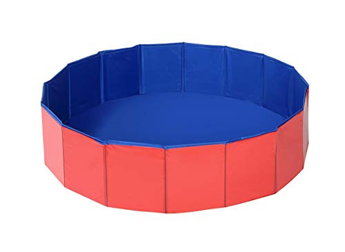 NATGAI PVC Pet Swimming Pool Portable Foldable Pool Dogs Cats Bathing Tub Bathtub Wash Tub Water Pond Pool (30120) NATGAI PVC Pet Swimming Pool Portable Foldable Pool Dogs Cats Bathing Tub Bathtub Wash Tub Water Pond Pool (30120)