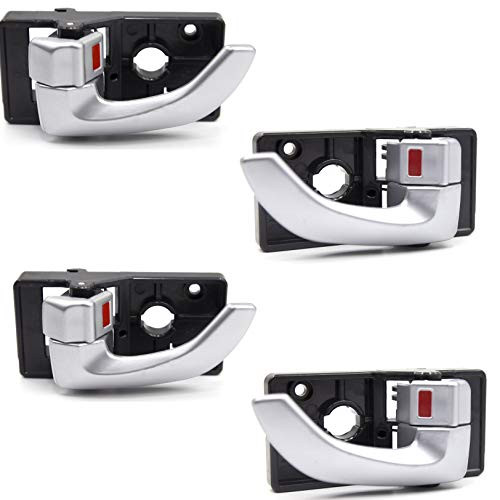 4Pcs Front Rear Interior Gray Door Handle Left Right 1Set 826102E010 826202E010 For Hyundai Tucson 2005 2009