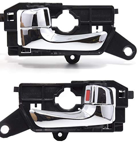 2Pcs Front Left Right Pair Interior Chrome Door Handle Set for Hyundai Sonata 2008 2009 2010