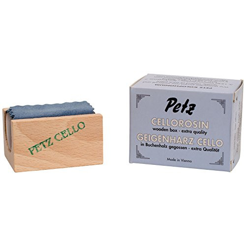 Petz VP-053C Bow Rosin - Cello - Beechwood Box - Light
