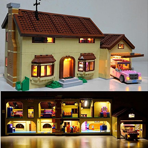 brickled Light Kit for Lego The Simpsons House 71006 (lego set not included) brickled Light Kit for Lego The Simpsons House 71006 (lego set not included)