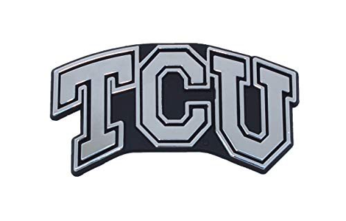 TCU Texas Christian University Horned Frogs Metal Auto Emblem - Many Different Colors Available! (Blocked)