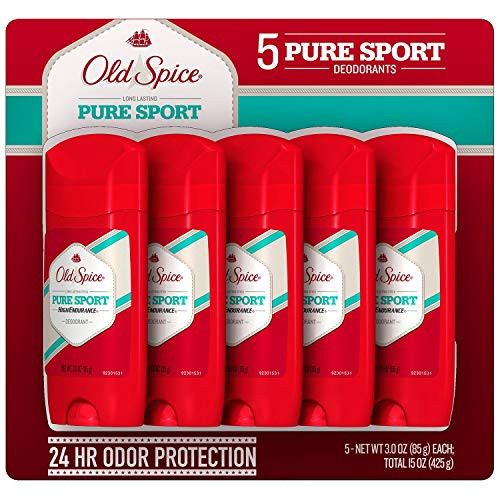 Mega Value Old Spice High Endurance & Pure Sport Scent Men's Deodorant, 3 Ounce (Pack of 10)