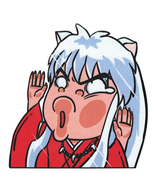 Funtaku - Inuyasha Funny Hitting Glass Vinyl Decal Sticker for Car/Window/Computer (4.7" x 4.4") Funtaku - Inuyasha Funny Hitting Glass Vinyl Decal Sticker for Car/Window/Computer (4.7" x 4.4")