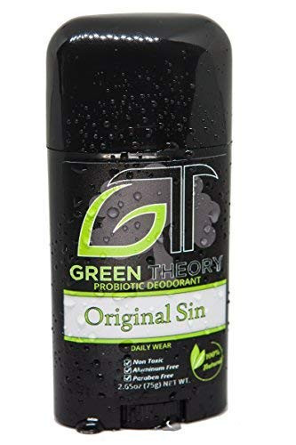 Green Theory Probiotic Natural Deodorant - Original Sin | Natural Ingredients, Aluminum-Free, Non-Toxic | Mens Daily Wear Collection - Solid 2.65 ounces