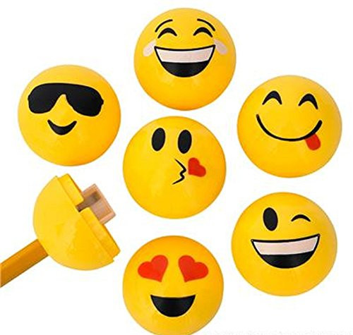 Rhode Island Novelty Emoji Sharpeners (24 Per Order), Brown