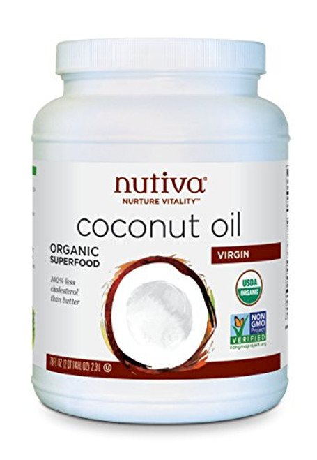 Nutiva Organic Cold-Pressed Virgin Coconut Oil, 78 Ounce