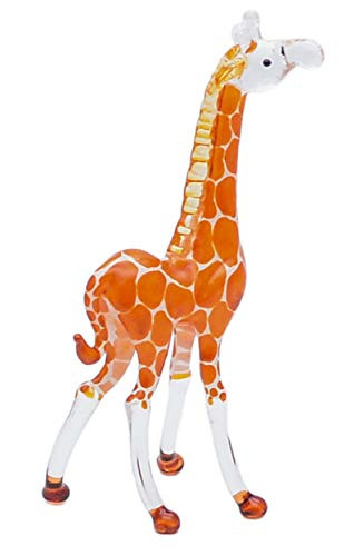 Zoo Craft Hand Blown Glass Figurine Giraffe Handmade Miniature Animal Art
