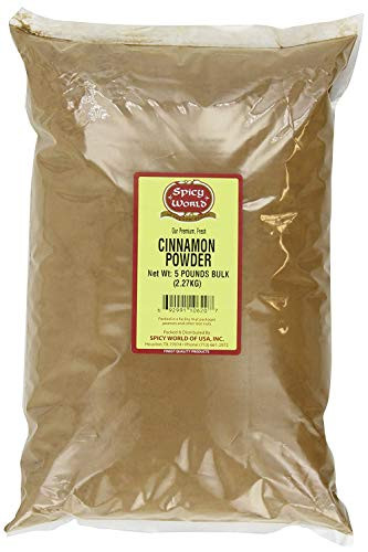 Spicy World Ground Cinnamon Powder Bulk, 5-Pounds
