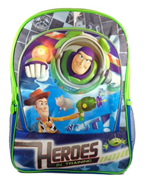 Disney Pixar Toy Story Woody and Buzz Lightyear Backpack "Heroes in Training"