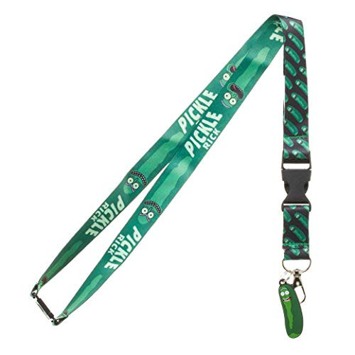 Rick and Morty Pickle Rick Breakaway Lanyard with Charm
