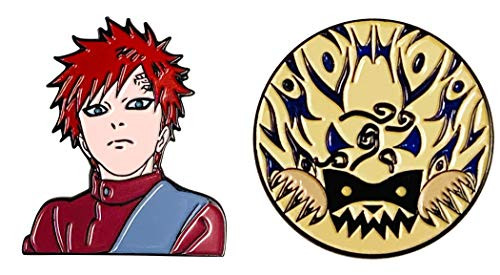 Ripple Junction Naruto Shippuden Gaara 2 Pack Enamel Pins OS Multicoloured