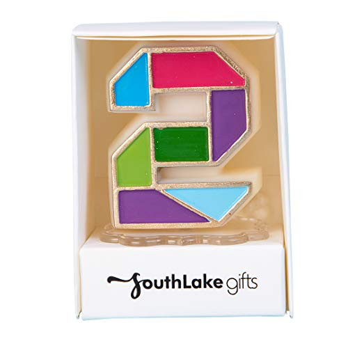 ILIKEPAR Colourful Tangram Number Birthday Candles for Children Kids Birthday Party Anniversary (2)