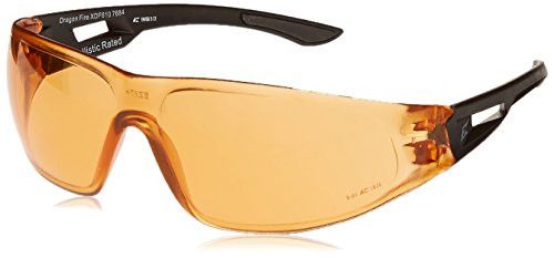 Edge Tactical Eyewear XDF610 Dragon Fire Matte Black with Tiger's Eye Lens