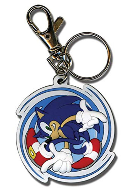 Great Eastern Entertainment Sonic The Hedgehog Spinning Sonic Keychain Great Eastern Entertainment Sonic The Hedgehog Spinning Sonic Keychain
