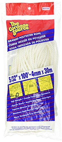 Cordage Source 2531P No.5 Braided Poly Cord, 100-Feet