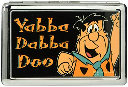 Buckle-Down Business Card Holder - Fred YABBA DABBA DOO Pose Black - Large Buckle-Down Business Card Holder - Fred YABBA DABBA DOO Pose Black - Large