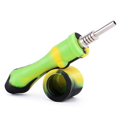 PILOTDIARY Silicone Honey Straw 4.5" Yellow/Green/Black